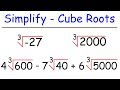Simplifying Cube Roots