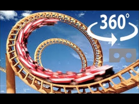 Roller Coaster 360 Virtual Reality - The X2 at Six Flags