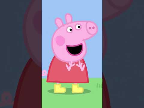 Jumping in Muddy Puddles 🌧️ #shorts #peppapig