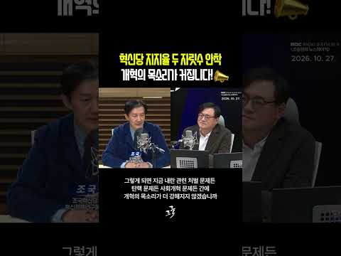 🌟조국혁신당 <strong>지지율</strong> 두 자릿수 안착, "개혁의 목소리가 커집니다!" 🥳 #<strong>조국</strong> #MBC뉴스하이킥