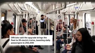 YouTube video thumbnail:  Mexico City Opens Light Rail Line Ahead of World Cup