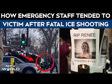 Minneapolis Shooting | Video Captures Emergency Responders Carrying Victim After Fatal ICE Shooting