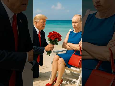 donald trump confessed to putin on the beach#trump#putin#funny#trendingshort