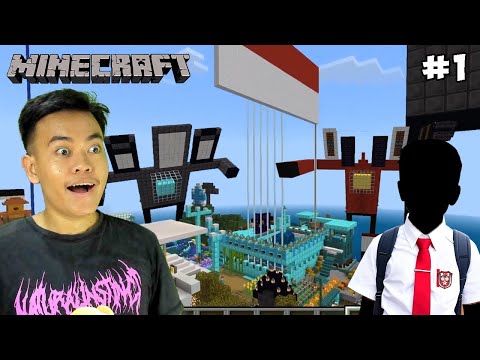 REVIEW BANGUNAN ADIKKU DI MINECRAFT ADA TITAN SPEKERMAN & kameramen