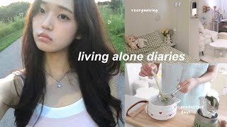 LIVING ALONE DIARIES: productive routines, reorganizing closet, yap session, movie marathon, pilates