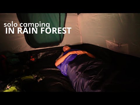 SOLO CAMP 24 HOUR IN FOREST | SLEEP WITH SOUND OF RIVER