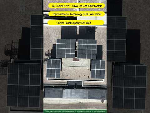 UTL 16 KW On Grid Solar System Setup at Home #UTL #UTLongrid #solartoday