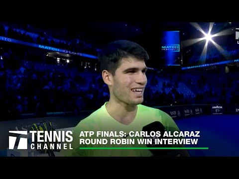 Carlos Alcaraz Earns His First Win at the ATP Finals | 2023 ATP Finals Interview