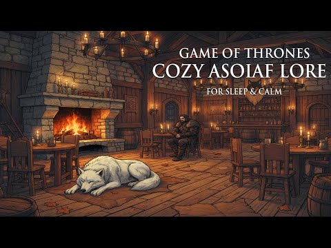 House Stark Lore: Cozy Dire Wolves & Long Night Stories | Music & Ambience