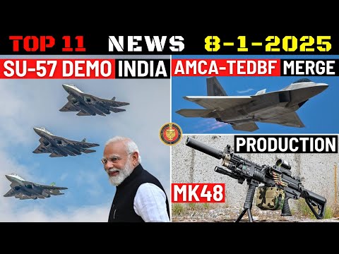 Indian Defence Updates : Su-57 Flight India,AMCA-TEDBF Merge,Brahmos-NG For Army,LMG Production