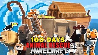 I Spent 100 Days Building Noah’s Ark for Every Animal | Minecraft Full Movie