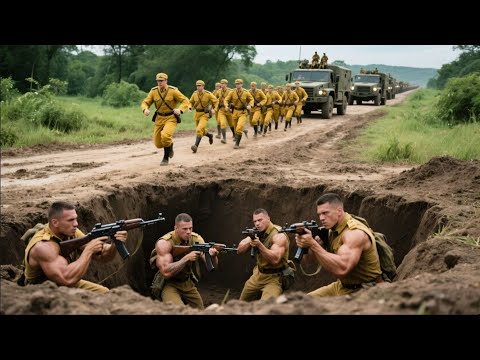 动作电影： 八路軍挖坑設伏，全殲日軍小隊