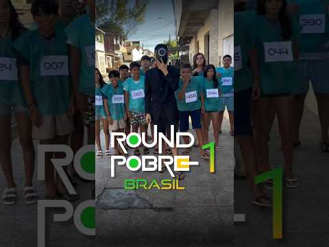 Round Pobre Brasil - Episódio 1 Estátua. #mrbeast #futebol #pobre #round6 #squidgame #shorts