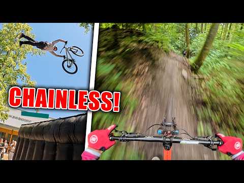 Chainless MTB Trails fahren & mit Nachwuchs-Fahrern Slopestyle MTB im Heimatort!