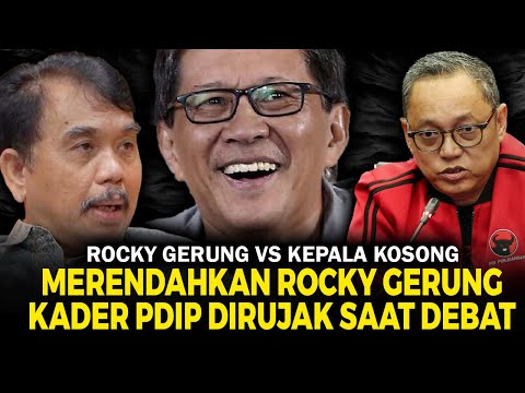 SANGAR ! ROCKY GERUNG DIHINA, KADER PDIP DEDI SITORUS DISIKAT SYAHGANDA