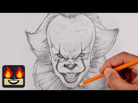How To Draw Pennywise | Step by Step Art Lesson