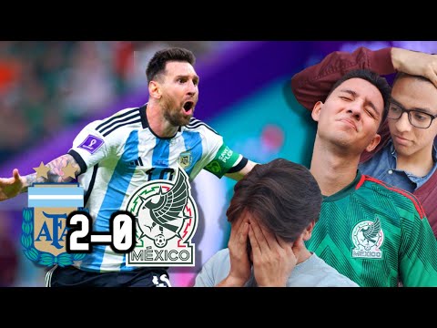 MEXICANOS REACCIONAN AL ARGENTINA 2 - 0 MEXICO *termina en depresión*