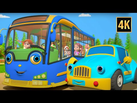 Learn Street Vehicles, Wheels on the Bus & Nursery Rhymes for Kids