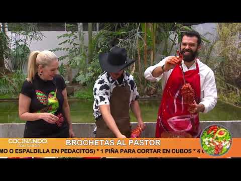 BROCHETAS AL PASTOR | TORTIJOLADAS | CHICHARRÓN CON PICO DE GALLO | COCINANDO CON SABOR