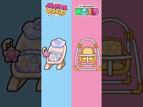 Avatar World Bebes VS Toca Boca World Bebes #shorts #avatarworld #vani