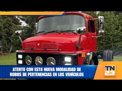 Atento con esta nueva modalidad de robos de pertenencias en los vehículos