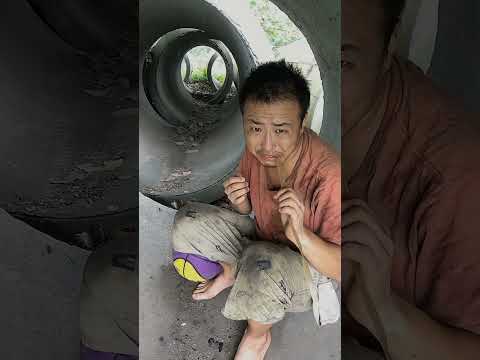 Poor homeless man