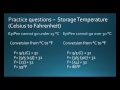 Storage and Temperature Conversion for Medications