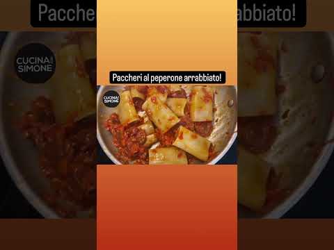 Paccheri con peperoni arrabbiati!!!  #youtube #pasta #food #video #italianfood #ricette #shrots