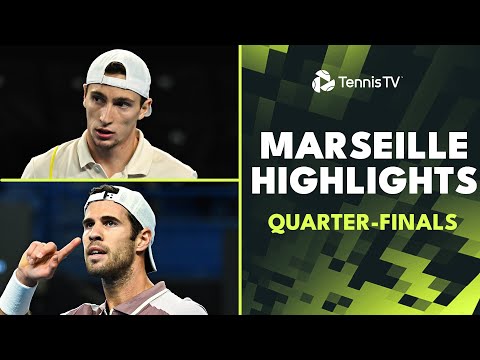 Dimitrov vs Rinderknech; Khachanov, Humbert & More Feature | Marseille 2024 Quarter-Final Highlights