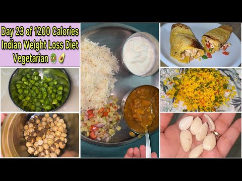 Day 23 of 1200 Calories Weight Loss Diet | Vegetarian Diet | What I eat in a day to lose weight