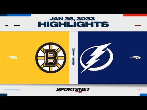 NHL Highlights | Bruins vs. Lightning - January 26, 2023