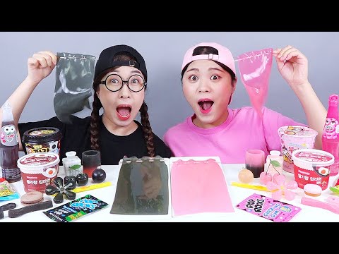 การท้าทายทะเลทรายสีชมพู VS ทะเลทรายสีดำ DONA Mukbang