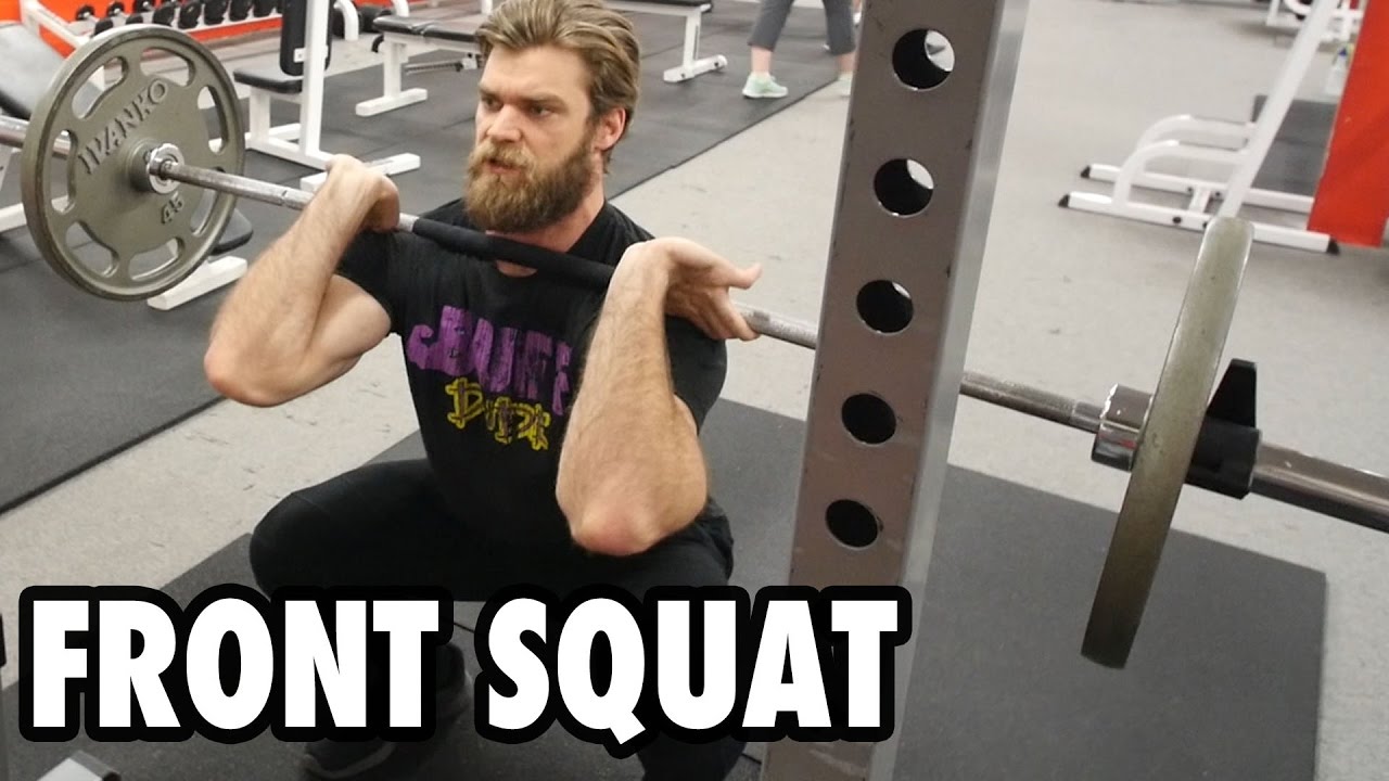 How to perform front squats - killer quads exercise tutorial - Buff Dudes
