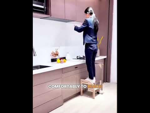 Foldable Kitchen Stairs! 😮💡