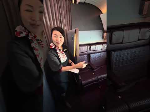 Japan Airlines First Class in the A350 #jal #firstclass #flight