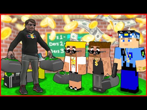 MRBEAST ŞEHRİMİZE GELDİ, PARA DAĞITTI! 😂 - Minecraft ZENGİN FAKİR HAYATI