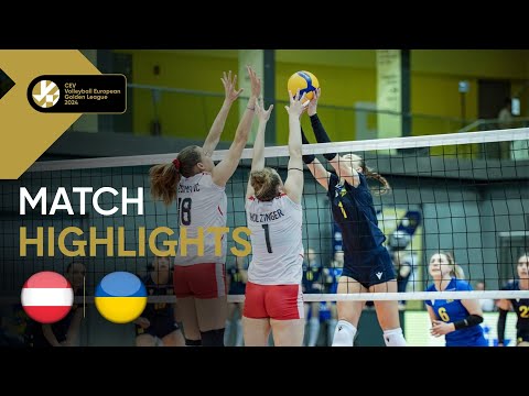 Match Highlights: AUSTRIA vs. UKRAINE I European Golden League Women