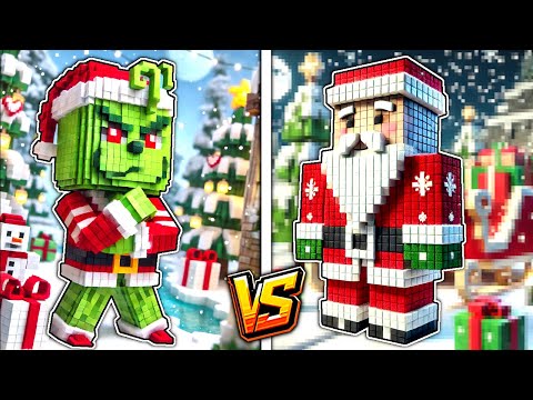 BAZA ŚWIĘTEGO MIKOŁAJA 🎅🏻 vs BAZA GRINCHA 🎄😈 w Minecraft! *MATRUNER*