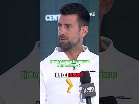 Djokovic discusses his injury journey 🤕 #wimbledon #tennisplayer