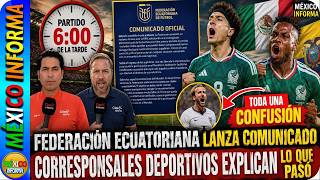 FÍJATE QUE SIEMPRE NO. CORREPONSALES DAN A CONOCER QUE EL PARTIDO DE MÉXICO SERÁ A LAS 6 DE LA TARDE