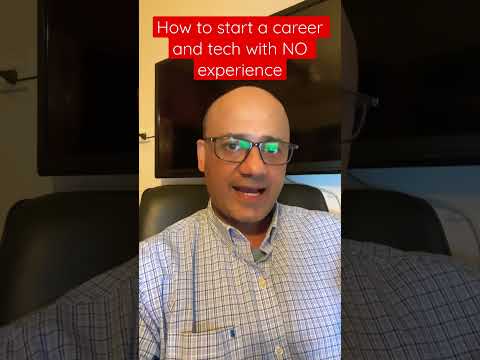 How to start a career and tech with no experience #shorts