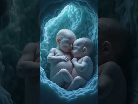 lovely twins babies inside the womb #twinsbaby #twins #baby #shorts