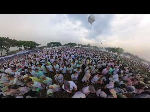 WINKY WIRYAWAN performance "FUN COLOR RUN 2024" #insta360x3 #tinyplanet