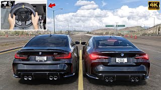 BMW M3 G80 & M4 G82 | Forza Horizon 5 | Thrustmaster Steering Wheel Gameplay