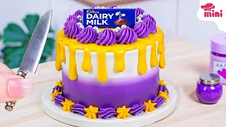 💜 So Ultimate Miniature Ube Chocolate Drip Cake | Mini Bakery