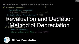 Revaluation and Depletion Method of Depreciation
