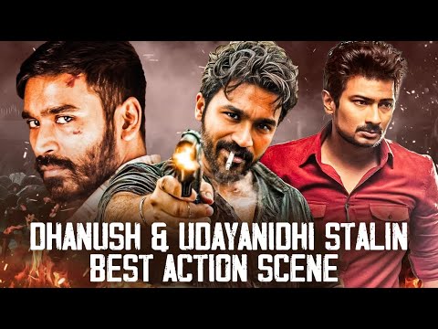 South Best Action Scene | Dhanush, Udhayanidhi Stalin, Amy Jackson | Hindi Dubbed Movie