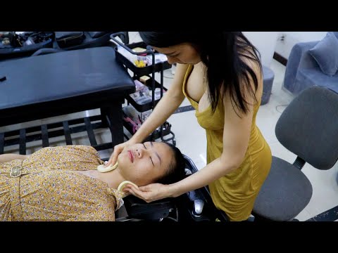 [ASMR] Vietnam Best Hair Wash and Facial Massage Service - Thuong Thuong Queen of Beautiful Massage