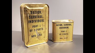 1957 US Ration Survival Individual Air Force Pilot Food Review MRE Tasting Test