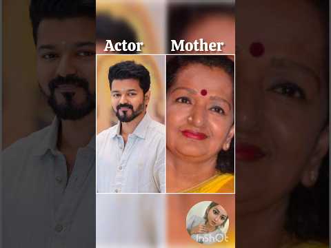 south indian actors Vijay Thalapathi and their mother 💜 comments your favourite actor #like #love